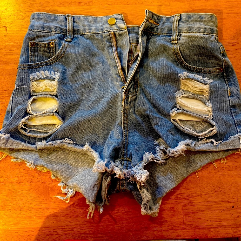 Ripped shorts